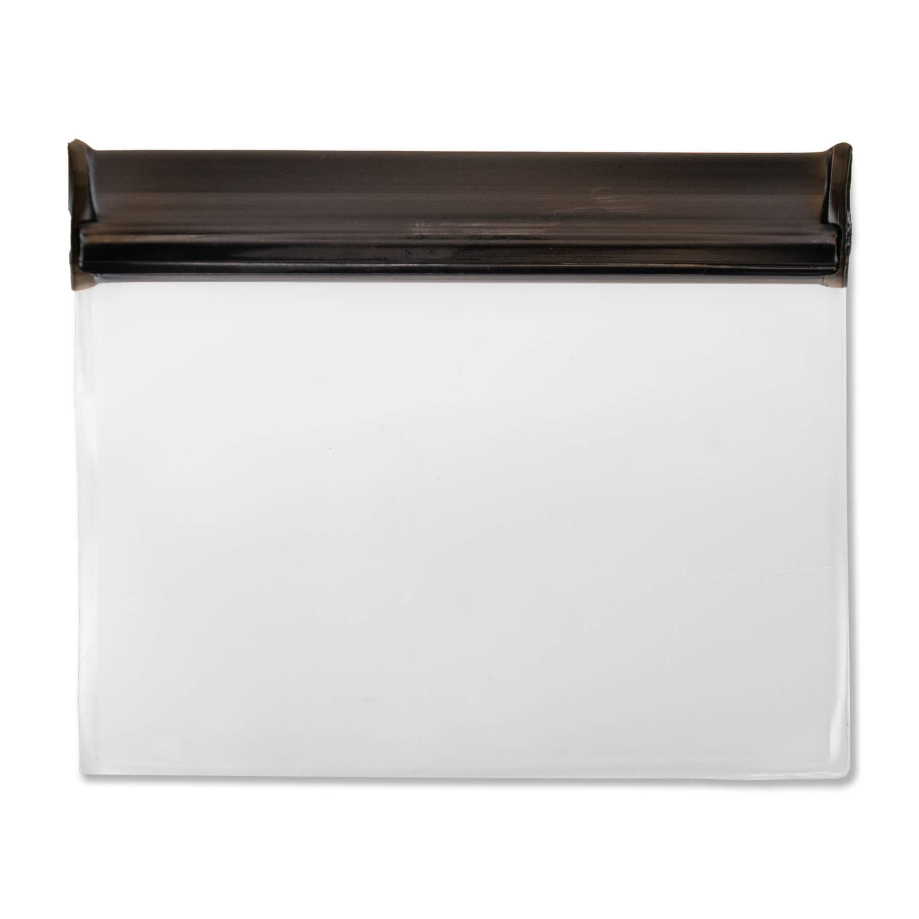 Clear with Black Zip Lock Black Blank